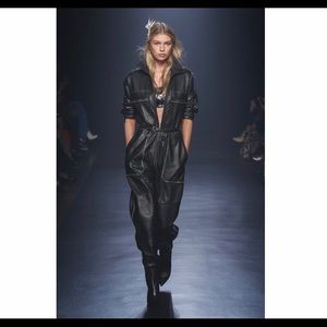 ⭐️Zadig & Voltaire Black Leather Jumpsuit⚡️😍⭐️PRICE REDUCED!